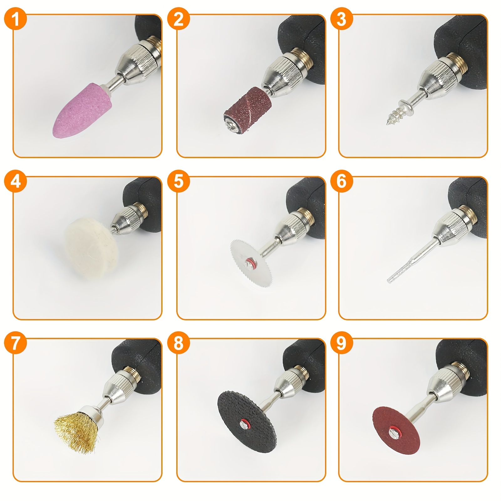 Boxed Set of Grinding Heads, 39/113/150pcs